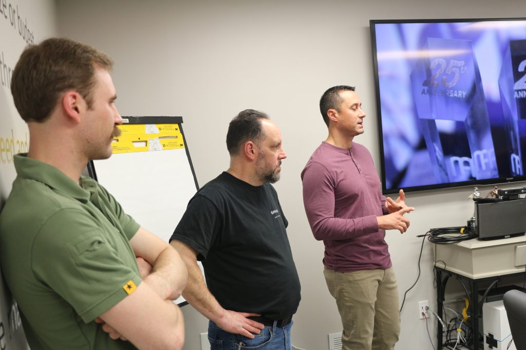 L. to R. Todd Uckermark-Account Manager, Charlie Stauffer-Warehouse & Logistics Manager, and Justin Cheshire -Marketing & Business Development