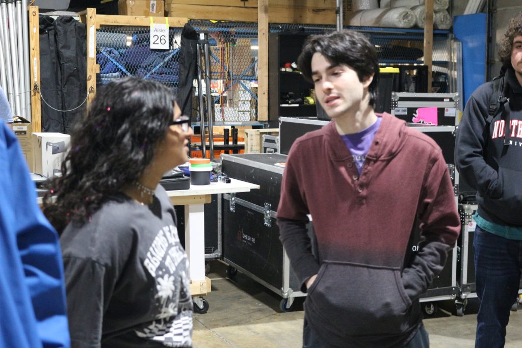 Rhea and Trevor of Sound Reinforcement/Live Recording Class